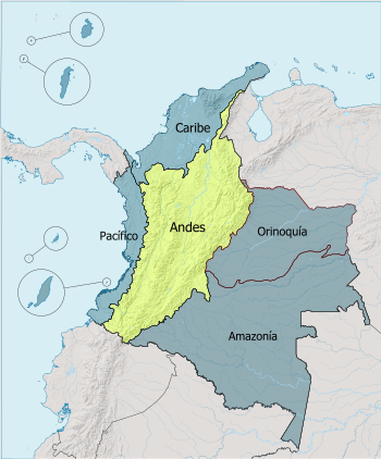 Andes region of Colombia